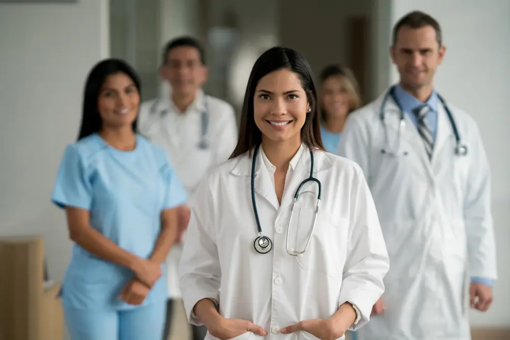 Equipe médica da Clínica Álgos